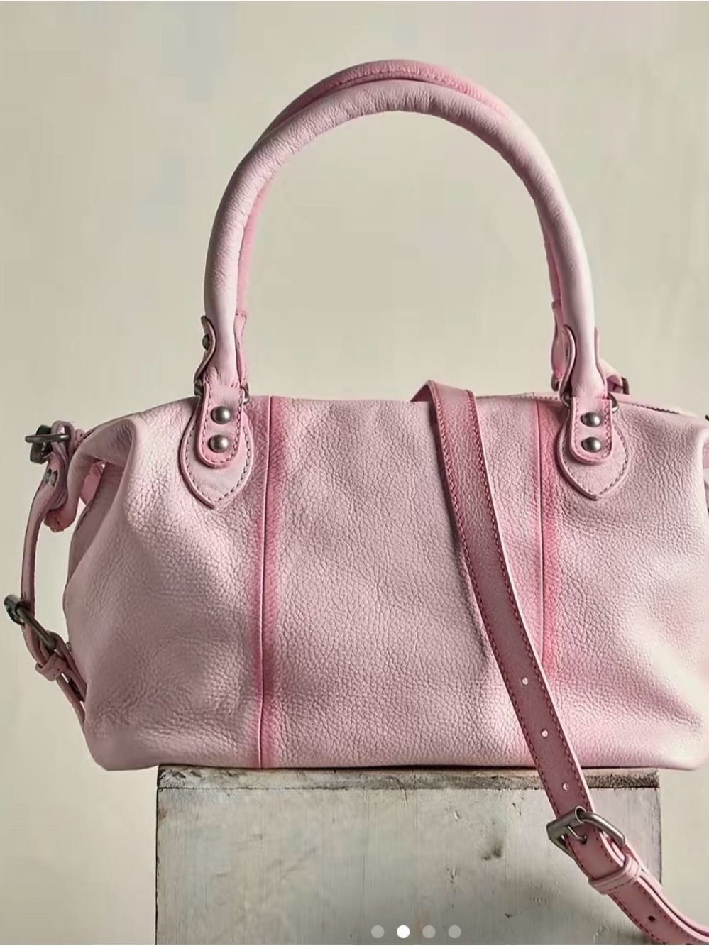 Peony baby Emerson tote bag Free People Pink Top-Handle Satchel (only one left ) - Picture 2 of 6